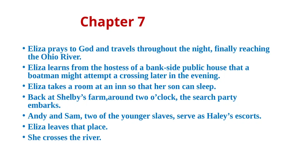 UNCLE TOM’S CABIN Harriet Beecher Stowe - slide 17 of 55