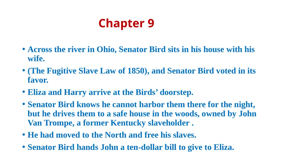 UNCLE TOM’S CABIN Harriet Beecher Stowe - slide 19 of 55