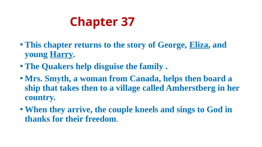 UNCLE TOM’S CABIN Harriet Beecher Stowe - slide 47 of 55