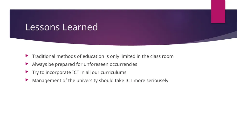Alternative Learning Mode in the university of - slide 9 of 11