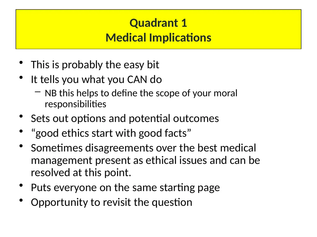Four quadrant approach Professor Heather Draper, - slide 8 of 15