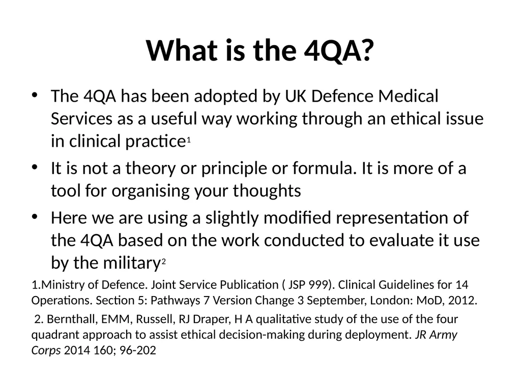 Four quadrant approach Professor Heather Draper, - slide 3 of 15