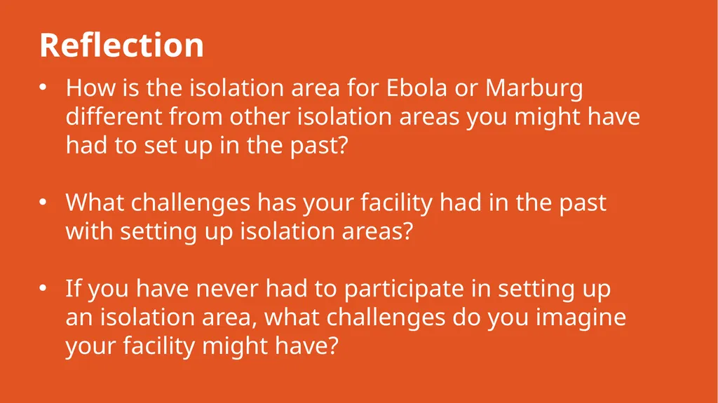 Infection Prevention and Control (IPC) for Ebola - slide 12 of 14