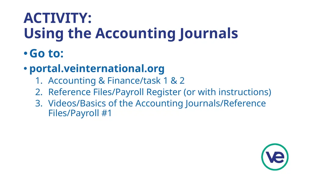Developing an Accounting System for your VE firm - slide 22 of 25