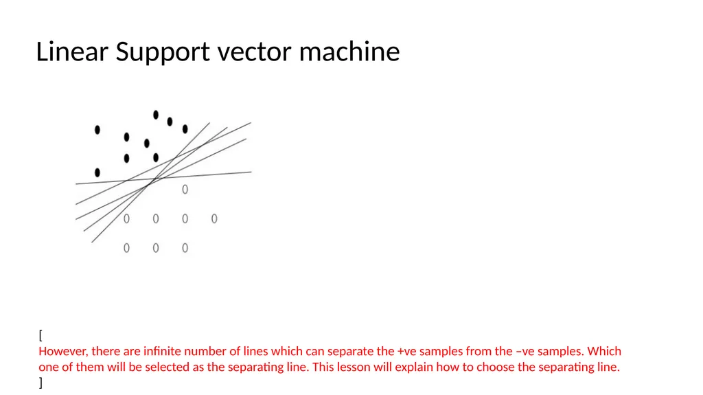 Lesson 6 Support vector machine (SVM) [ Support - slide 10 of 36