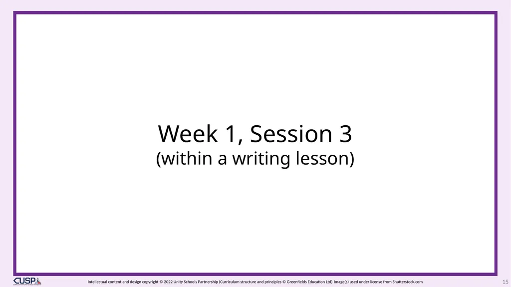 CUSP Spelling 1 Year 3 Block 6 Contractions - slide 15 of 33
