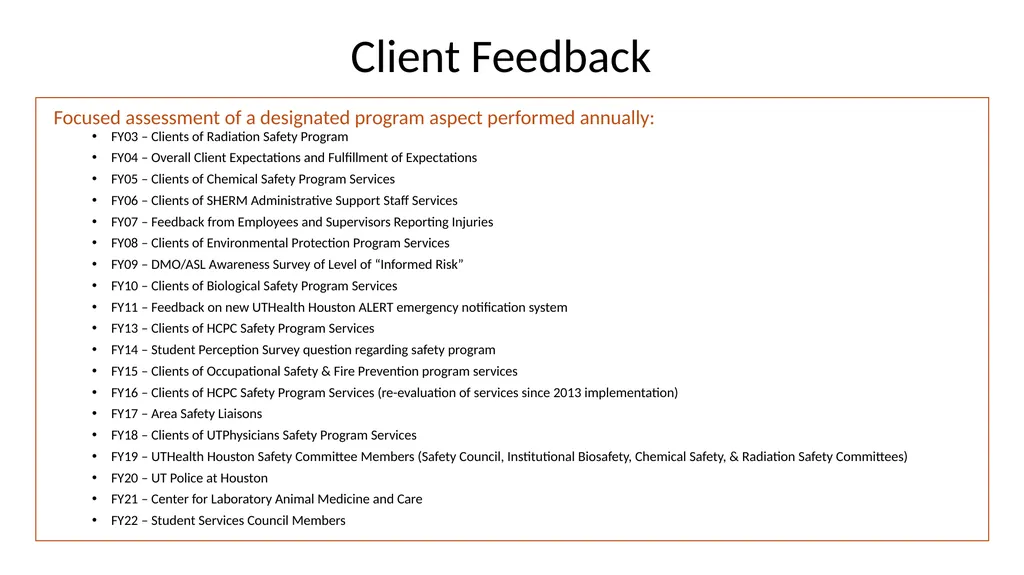 FY22 SHERM Metrics-Based Performance Summary Key - slide 32 of 41