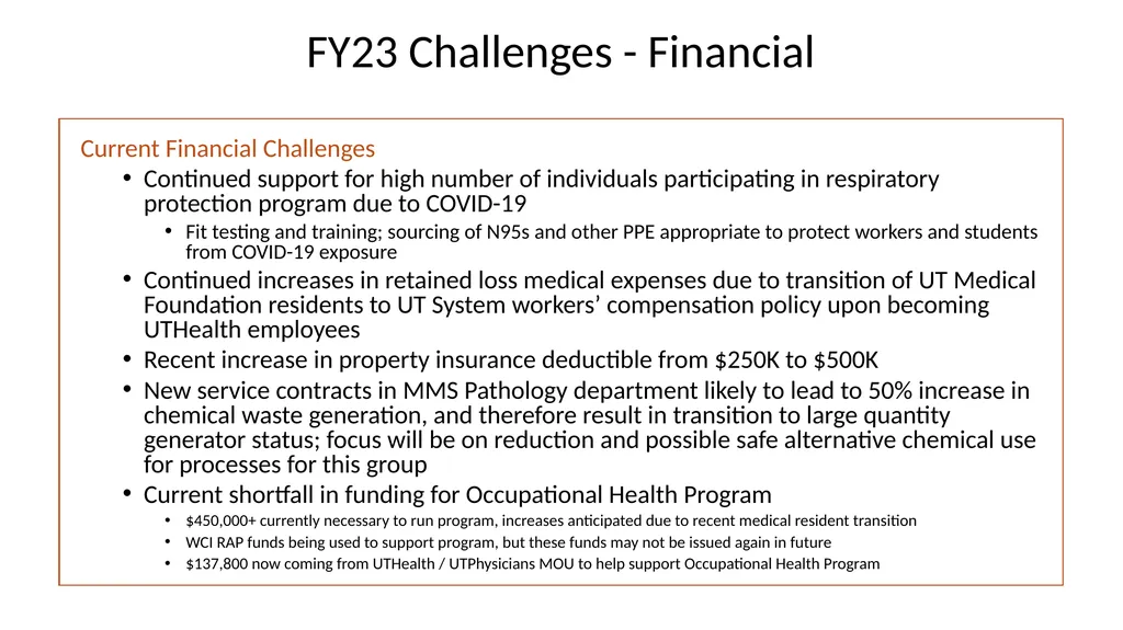 FY22 SHERM Metrics-Based Performance Summary Key - slide 29 of 41
