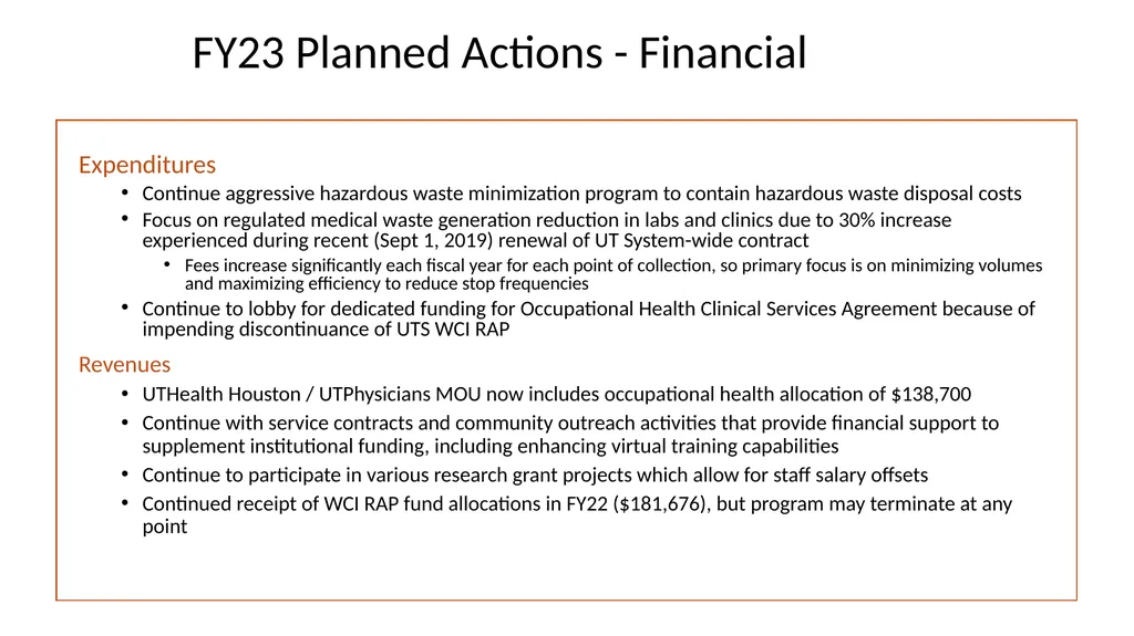 FY22 SHERM Metrics-Based Performance Summary Key - slide 30 of 41