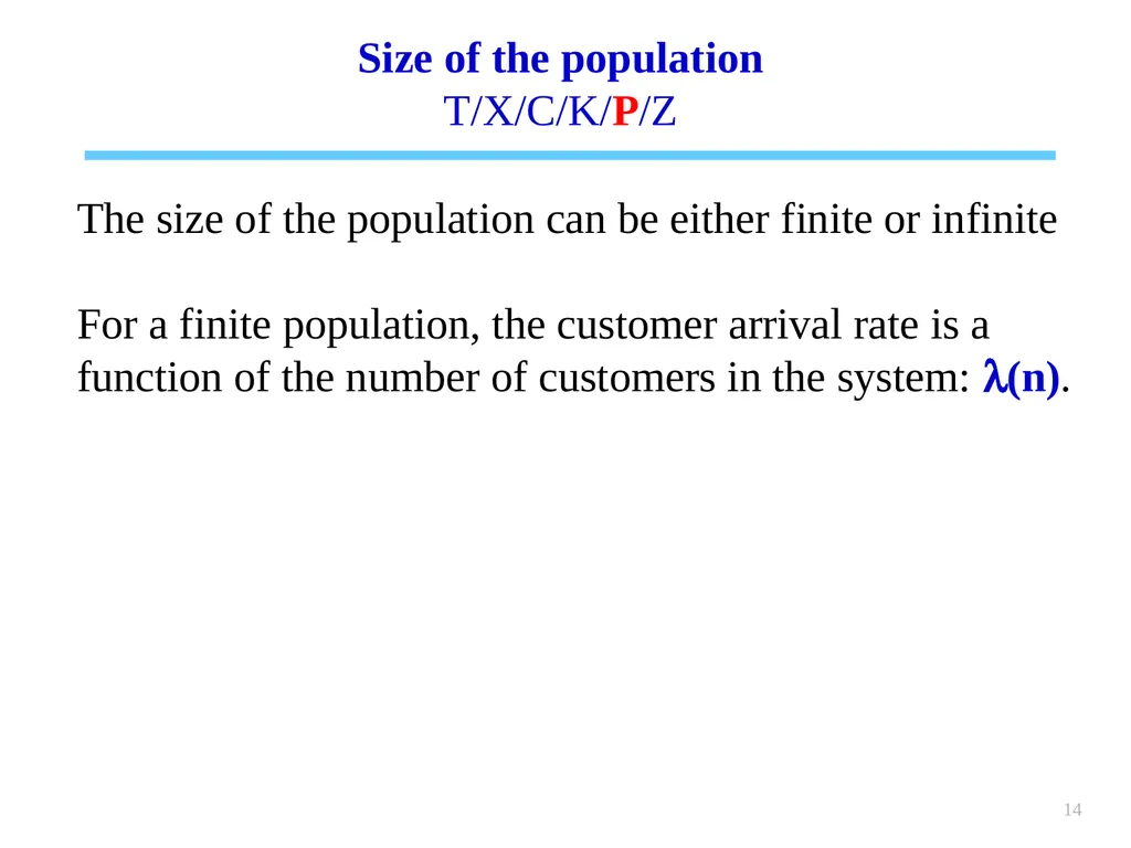 1 Chapter 6 Queueing systems Learning objectives : - slide 14 of 90