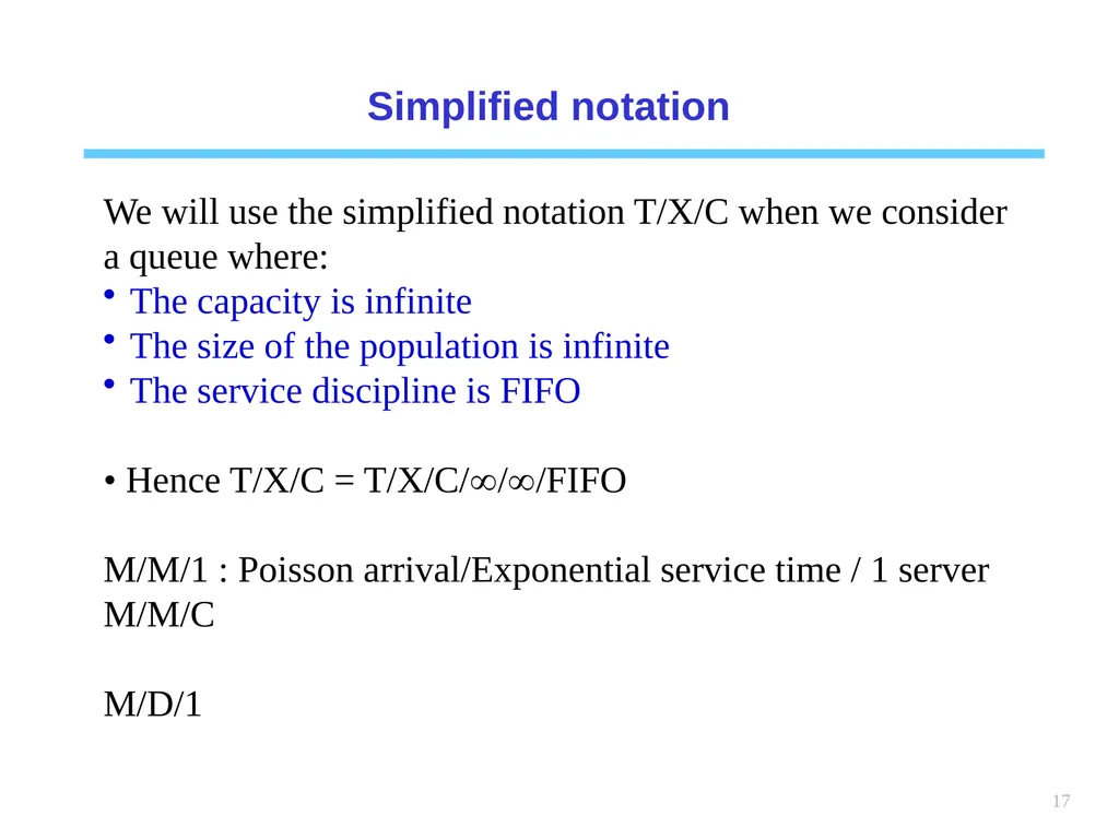 1 Chapter 6 Queueing systems Learning objectives : - slide 17 of 90