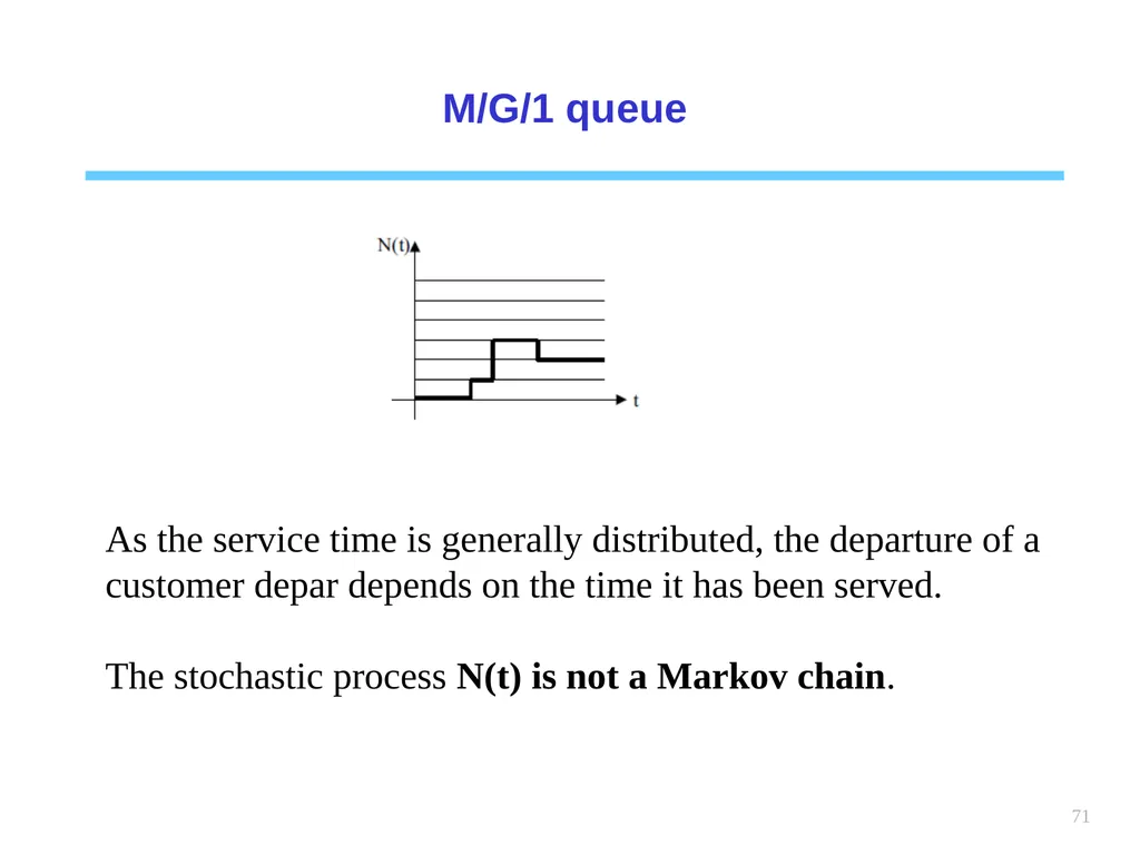 1 Chapter 6 Queueing systems Learning objectives : - slide 71 of 90