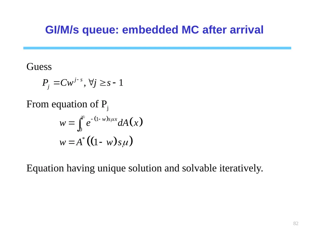 1 Chapter 6 Queueing systems Learning objectives : - slide 82 of 90