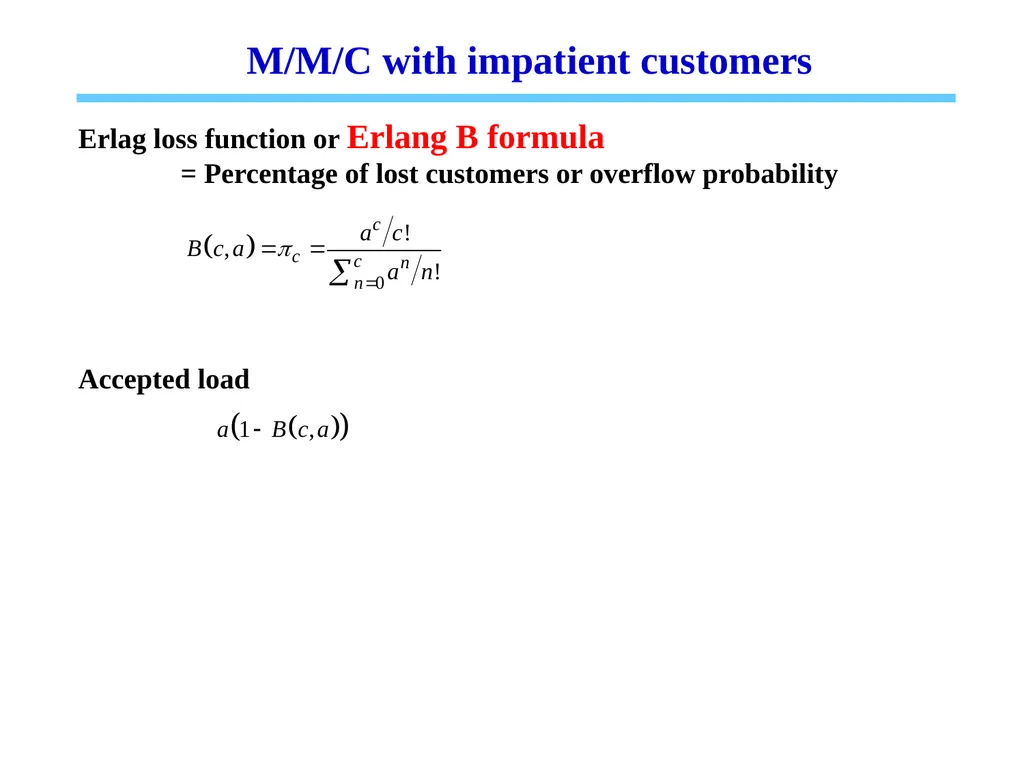 1 Chapter 6 Queueing systems Learning objectives : - slide 38 of 90