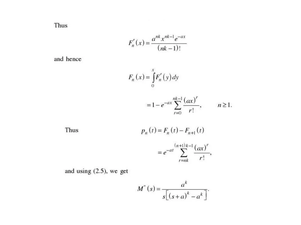 RENEWAL PROCESSES IN CONTINUOUS TIME PAGES 249 – - slide 16 of 20