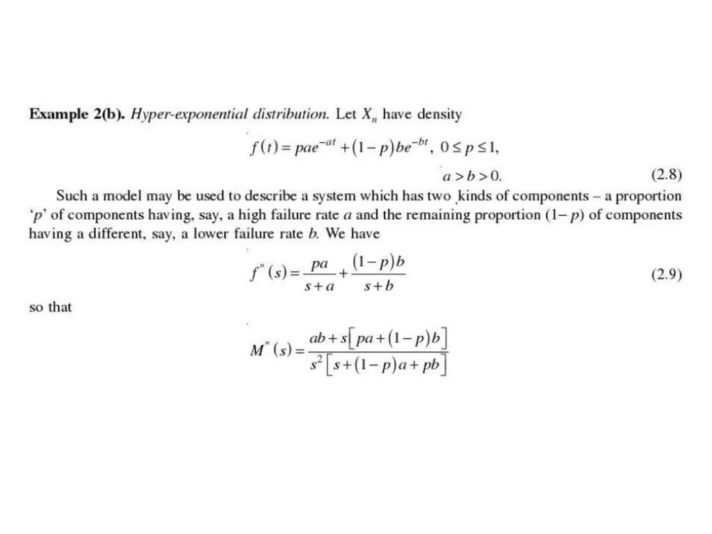 RENEWAL PROCESSES IN CONTINUOUS TIME PAGES 249 – - slide 18 of 20