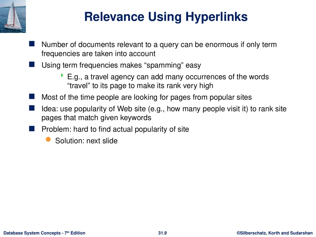 Chapter 31: Information Retrieval Outline - slide 9 of 25