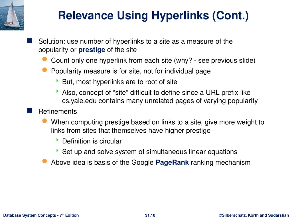Chapter 31: Information Retrieval Outline - slide 10 of 25