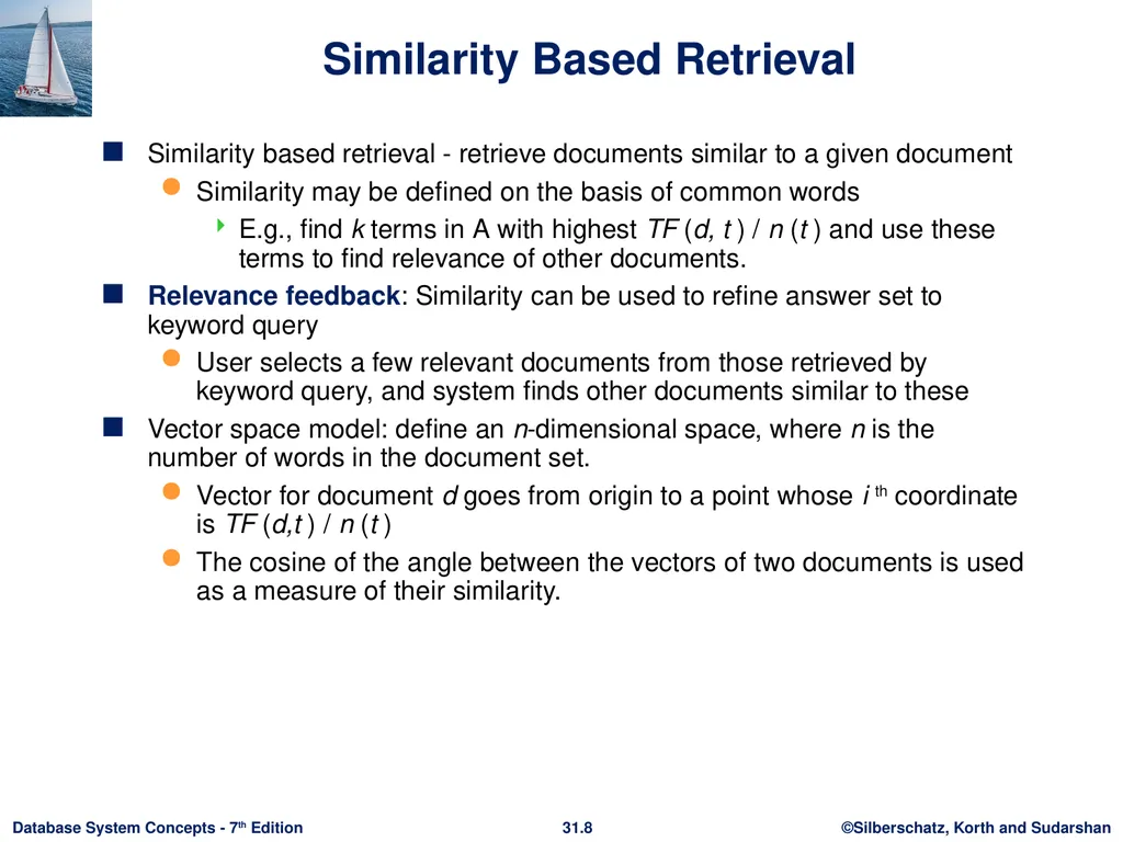 Chapter 31: Information Retrieval Outline - slide 8 of 25