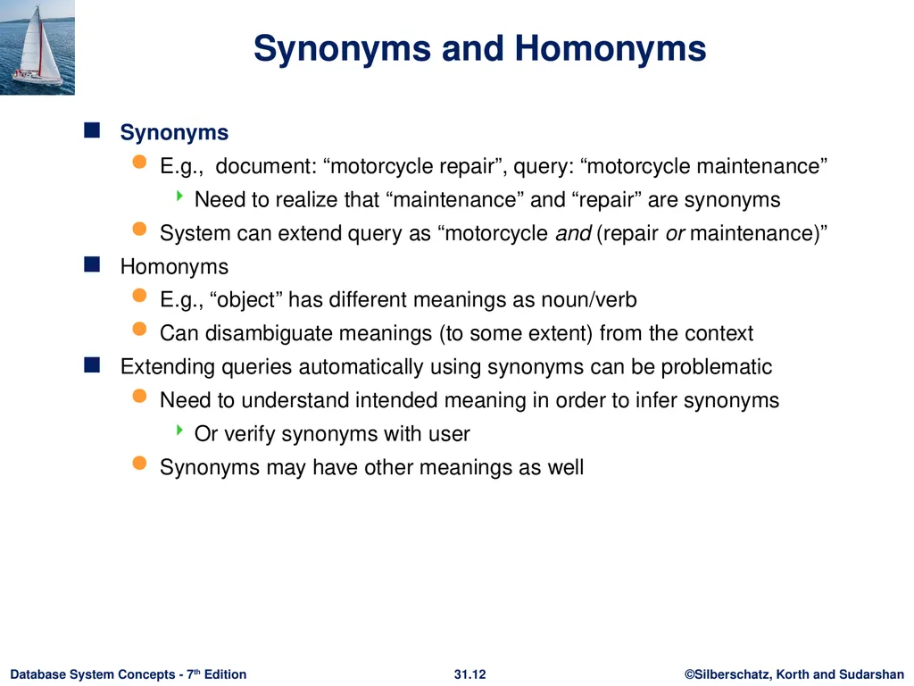 Chapter 31: Information Retrieval Outline - slide 12 of 25