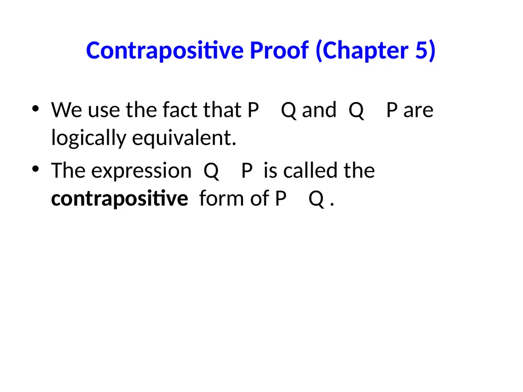 Proofs (Chapter 4, 5 and 6) Proofs A proof of - slide 57 of 101