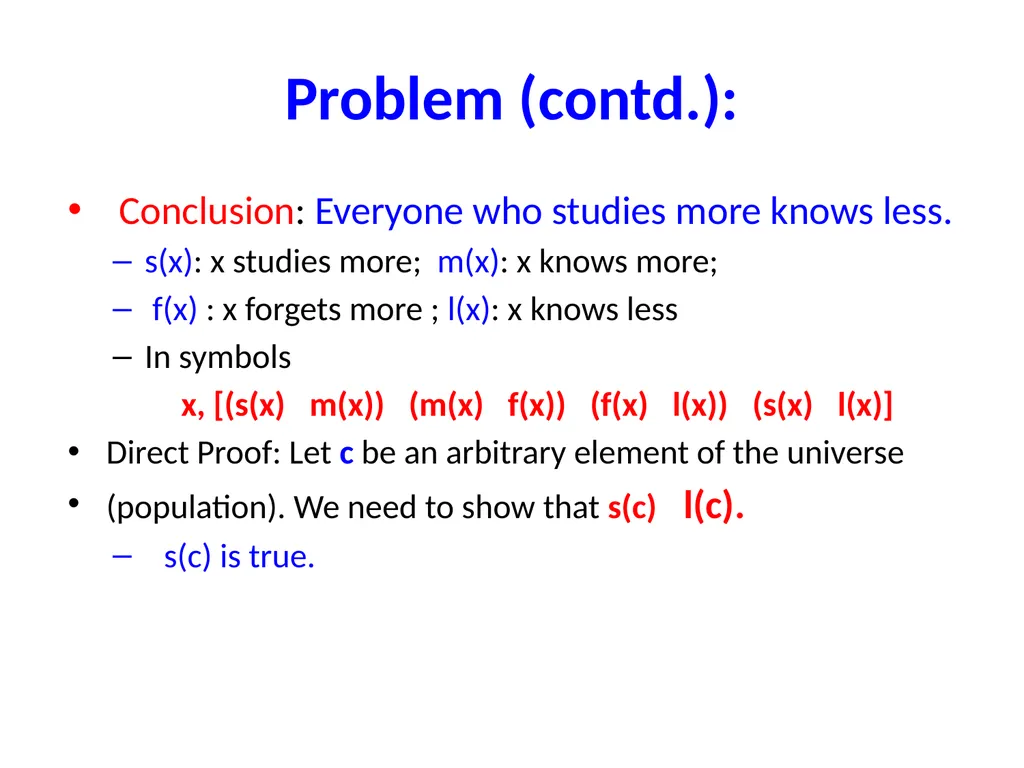 Proofs (Chapter 4, 5 and 6) Proofs A proof of - slide 22 of 101