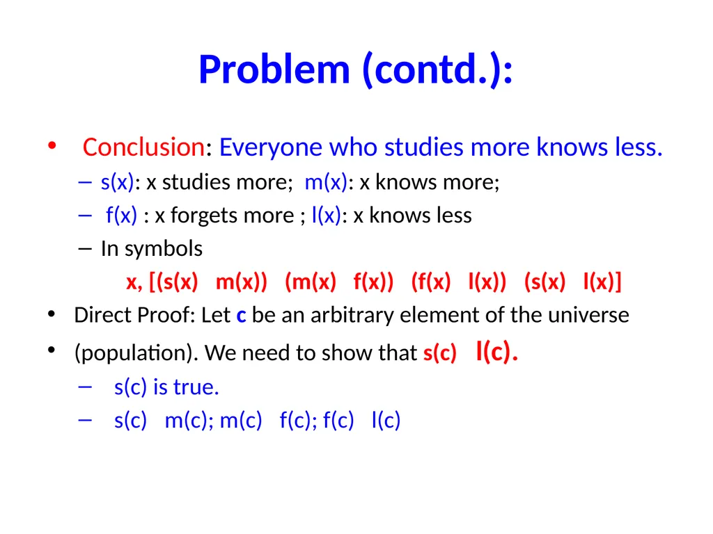 Proofs (Chapter 4, 5 and 6) Proofs A proof of - slide 23 of 101