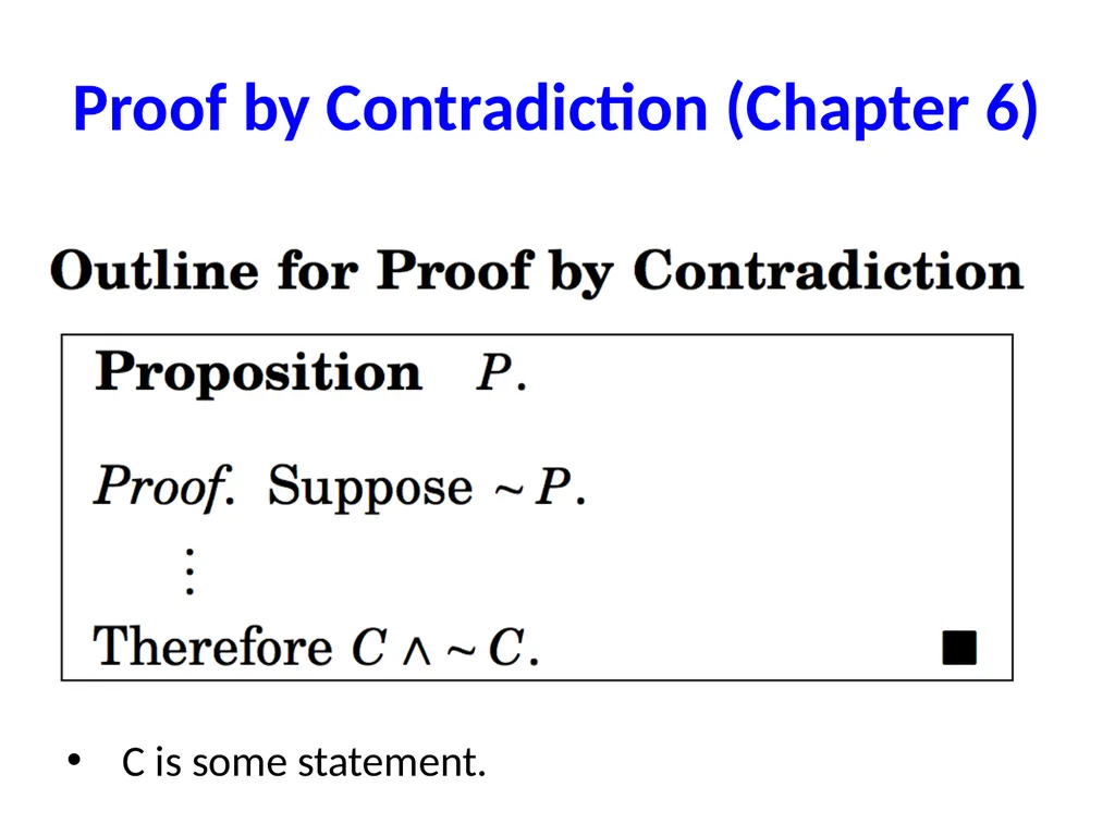 Proofs (Chapter 4, 5 and 6) Proofs A proof of - slide 68 of 101