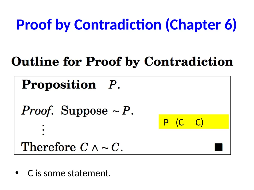 Proofs (Chapter 4, 5 and 6) Proofs A proof of - slide 69 of 101