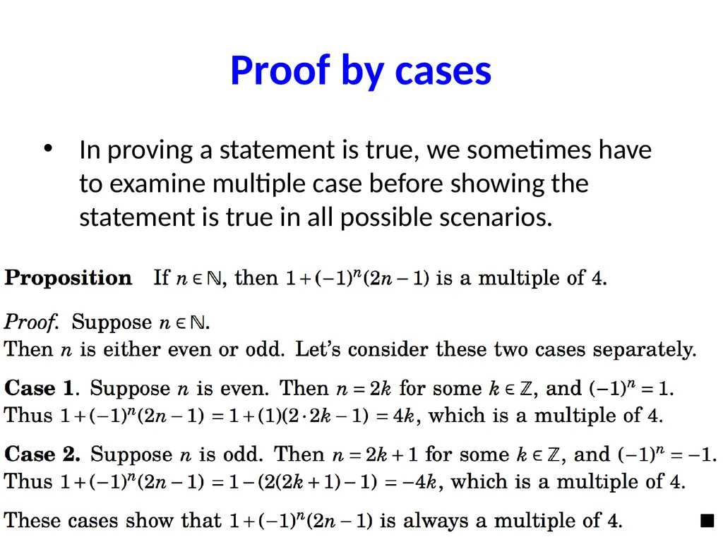 Proofs (Chapter 4, 5 and 6) Proofs A proof of - slide 48 of 101