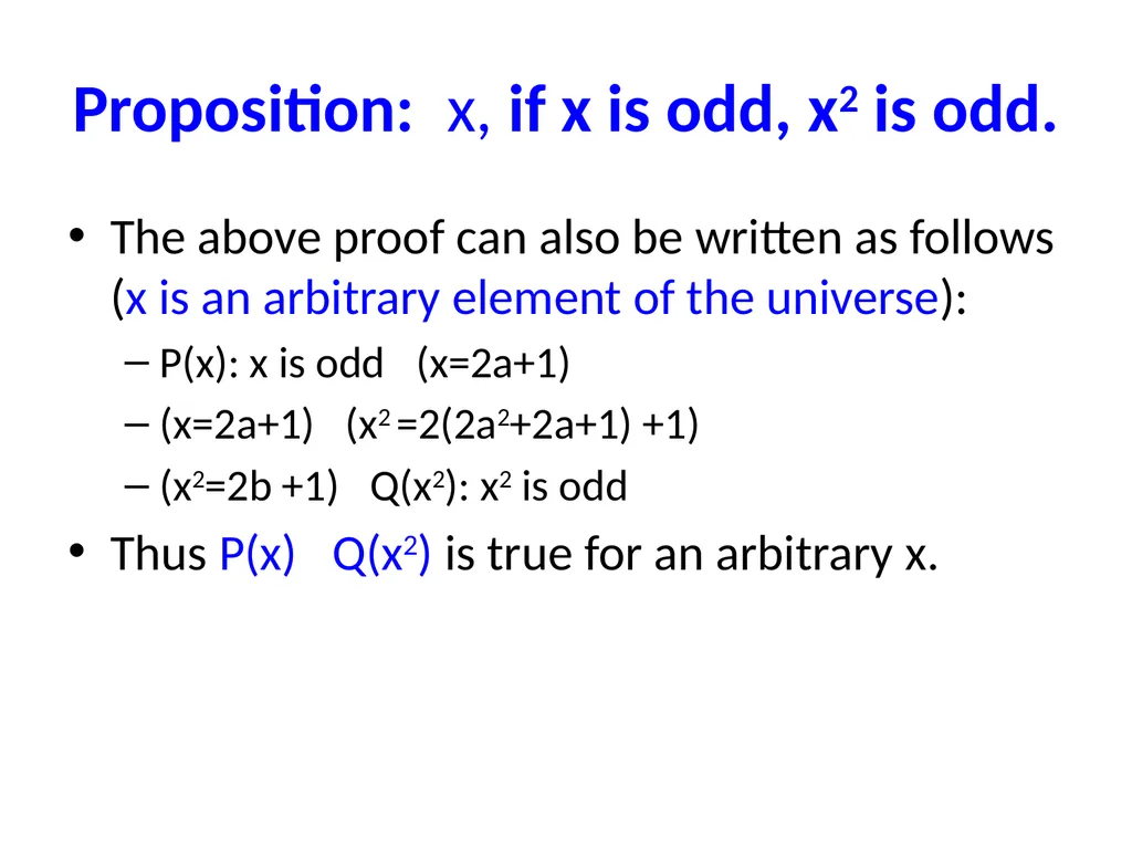 Proofs (Chapter 4, 5 and 6) Proofs A proof of - slide 30 of 101