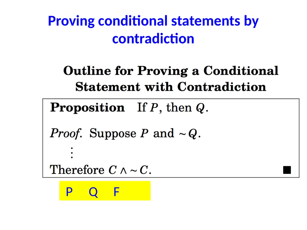 Proofs (Chapter 4, 5 and 6) Proofs A proof of - slide 86 of 101