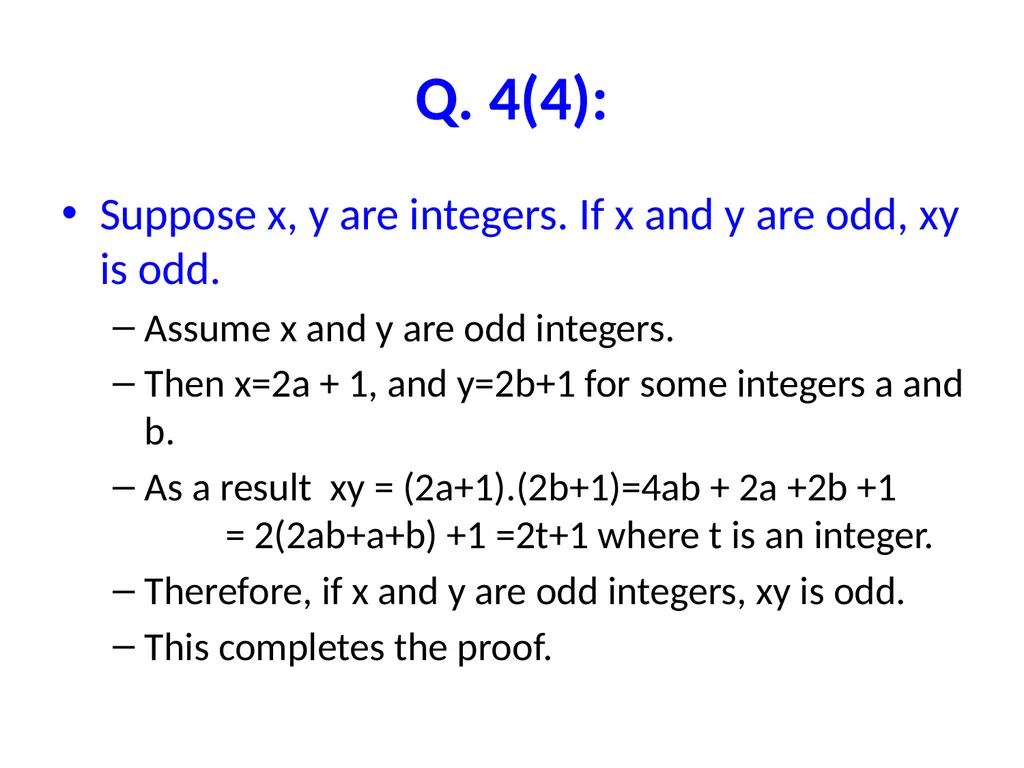 Proofs (Chapter 4, 5 and 6) Proofs A proof of - slide 35 of 101