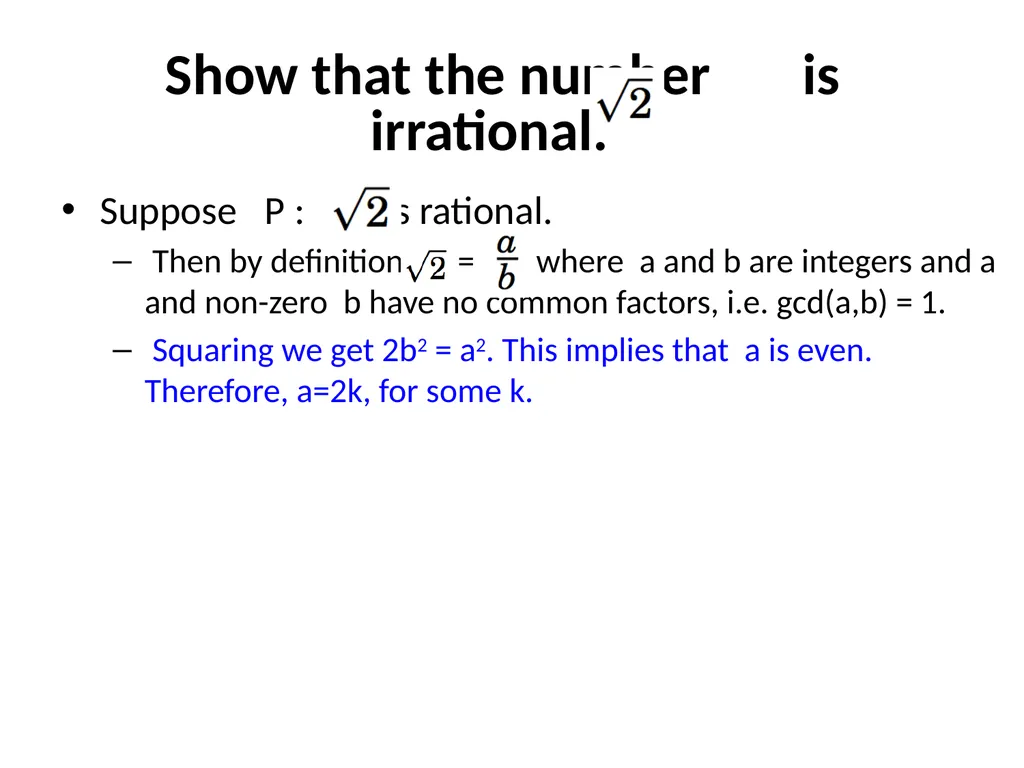 Proofs (Chapter 4, 5 and 6) Proofs A proof of - slide 72 of 101