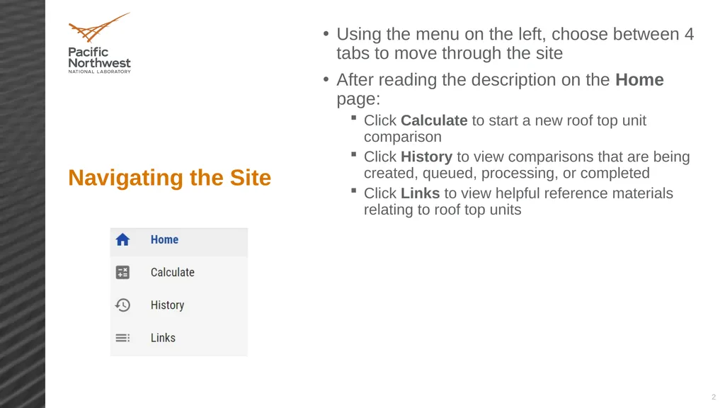 Roof Top Unit Comparison Calculator Instructions 2 - slide 2 of 8