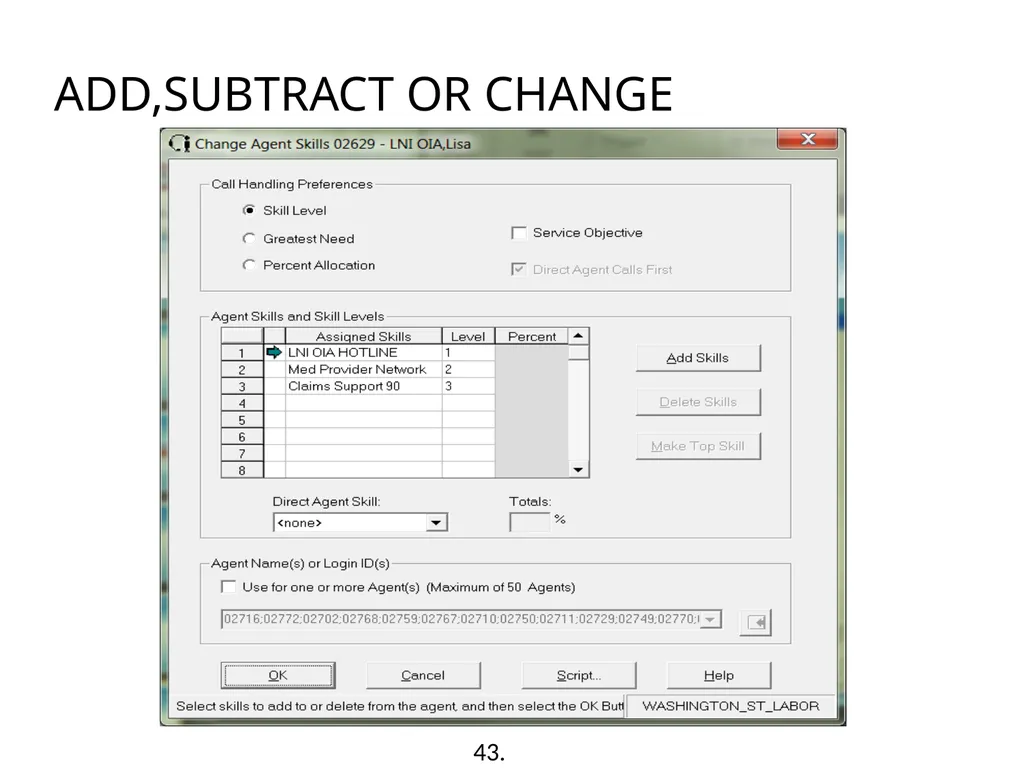 Call Management System (CMS) Training Washington - slide 40 of 41