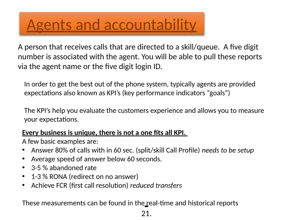 Call Management System (CMS) Training Washington - slide 19 of 41
