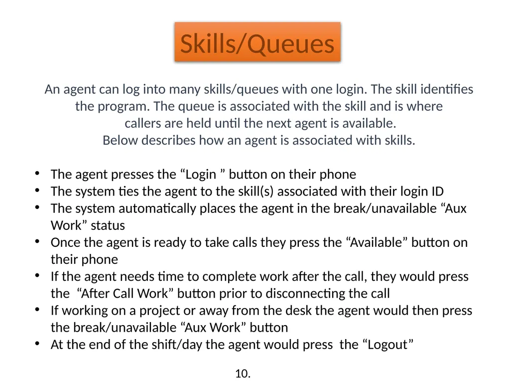Call Management System (CMS) Training Washington - slide 8 of 41