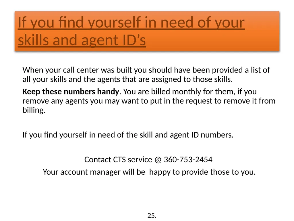 Call Management System (CMS) Training Washington - slide 22 of 41