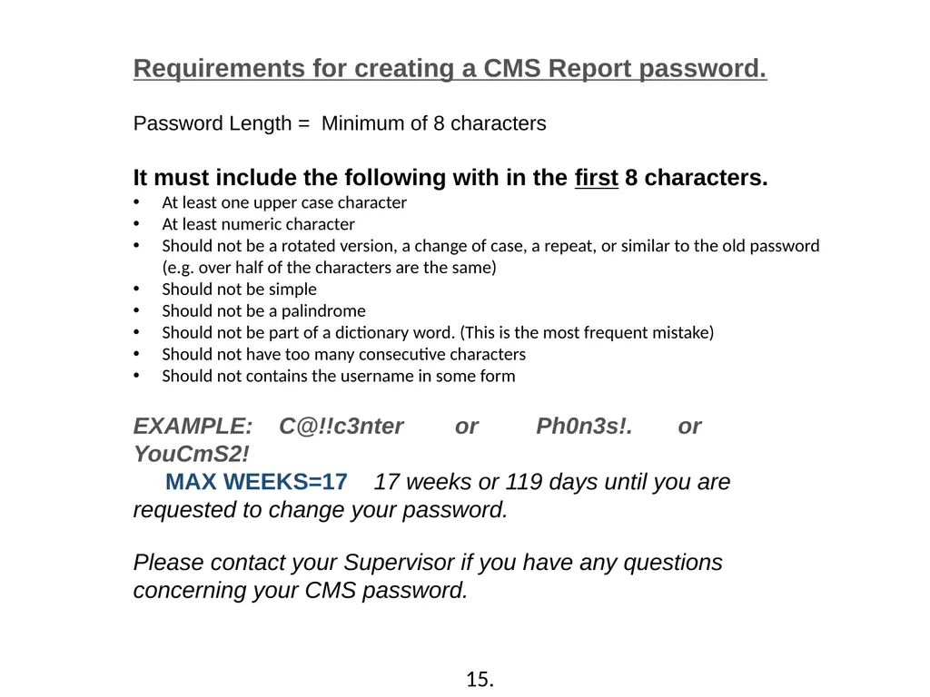 Call Management System (CMS) Training Washington - slide 13 of 41