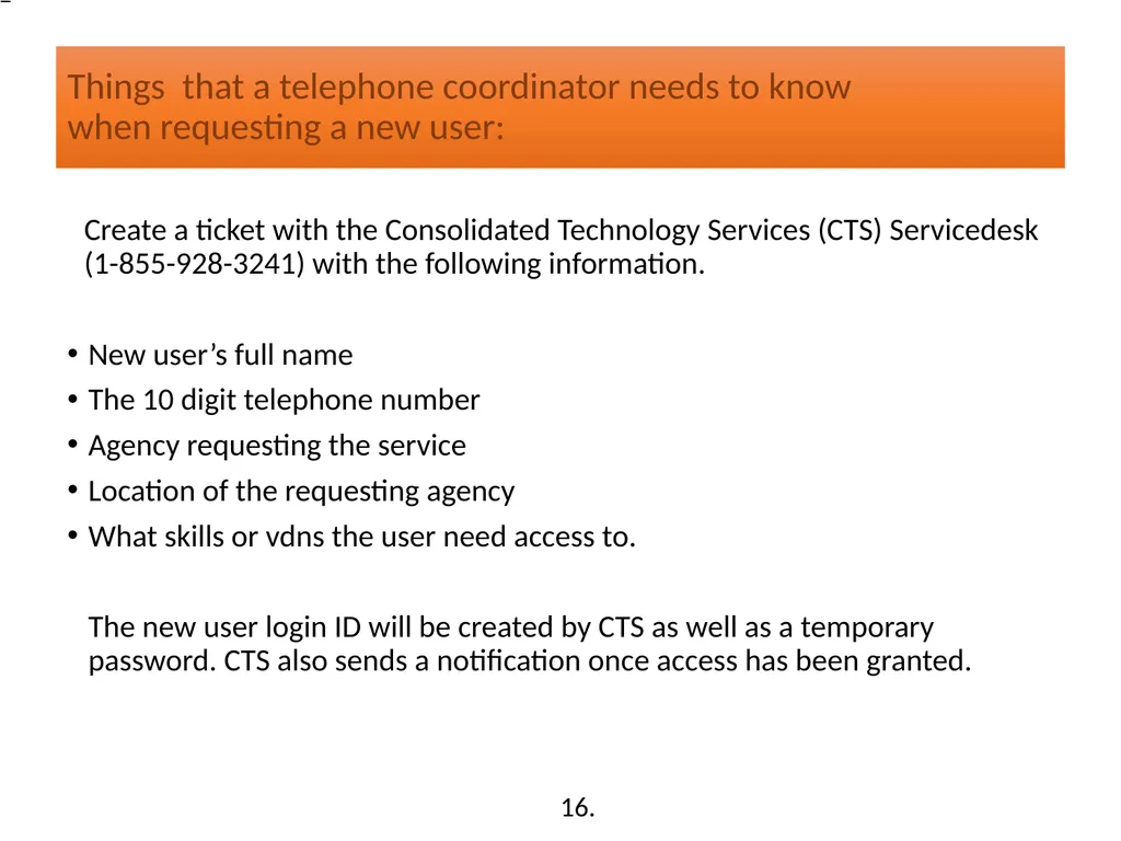 Call Management System (CMS) Training Washington - slide 14 of 41