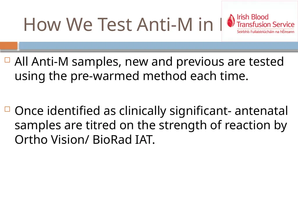 Laboratory process improvement for identification - slide 19 of 30
