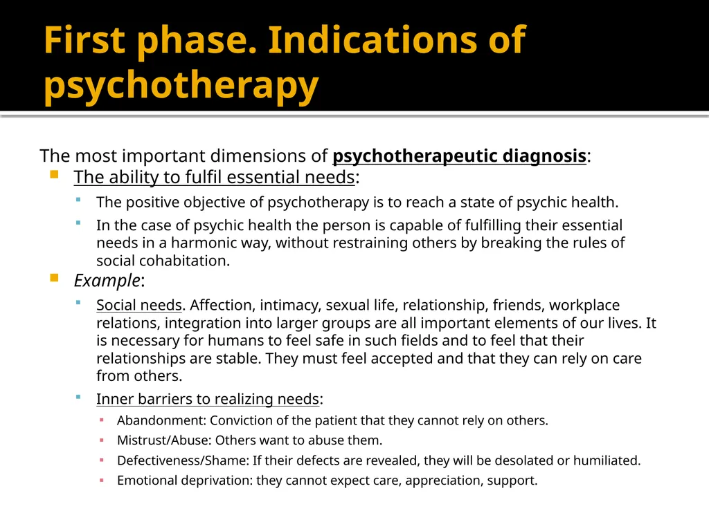 Stages of Psychotherapy Process Zsolt Unoka, M.D., - slide 4 of 15