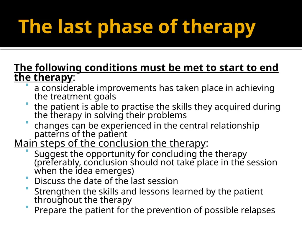 Stages of Psychotherapy Process Zsolt Unoka, M.D., - slide 13 of 15
