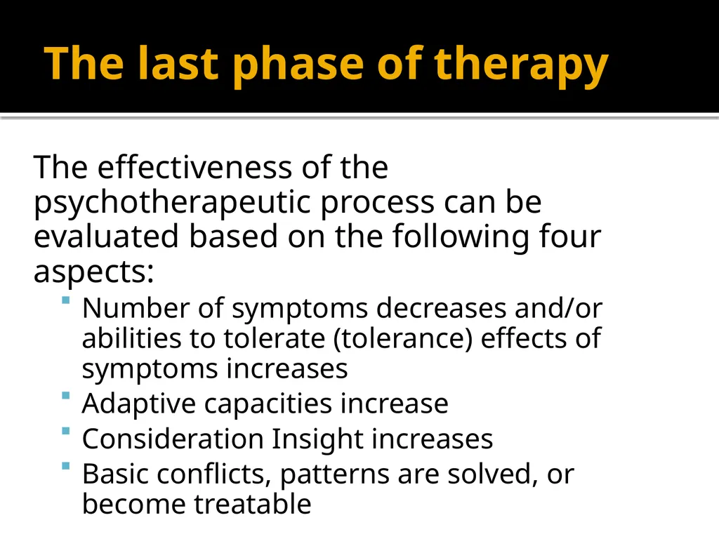 Stages of Psychotherapy Process Zsolt Unoka, M.D., - slide 14 of 15