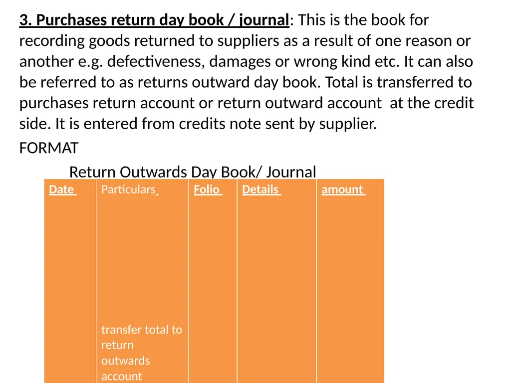 INTRODUCTION TO BOOK KEEPING AND ACCOUNTING - slide 32 of 95