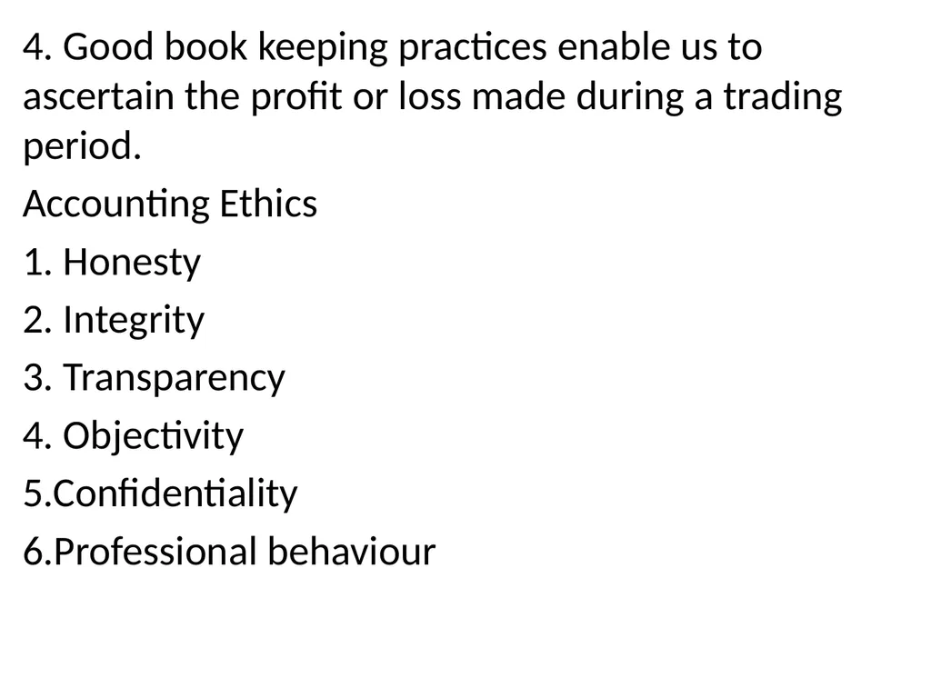 INTRODUCTION TO BOOK KEEPING AND ACCOUNTING - slide 9 of 95