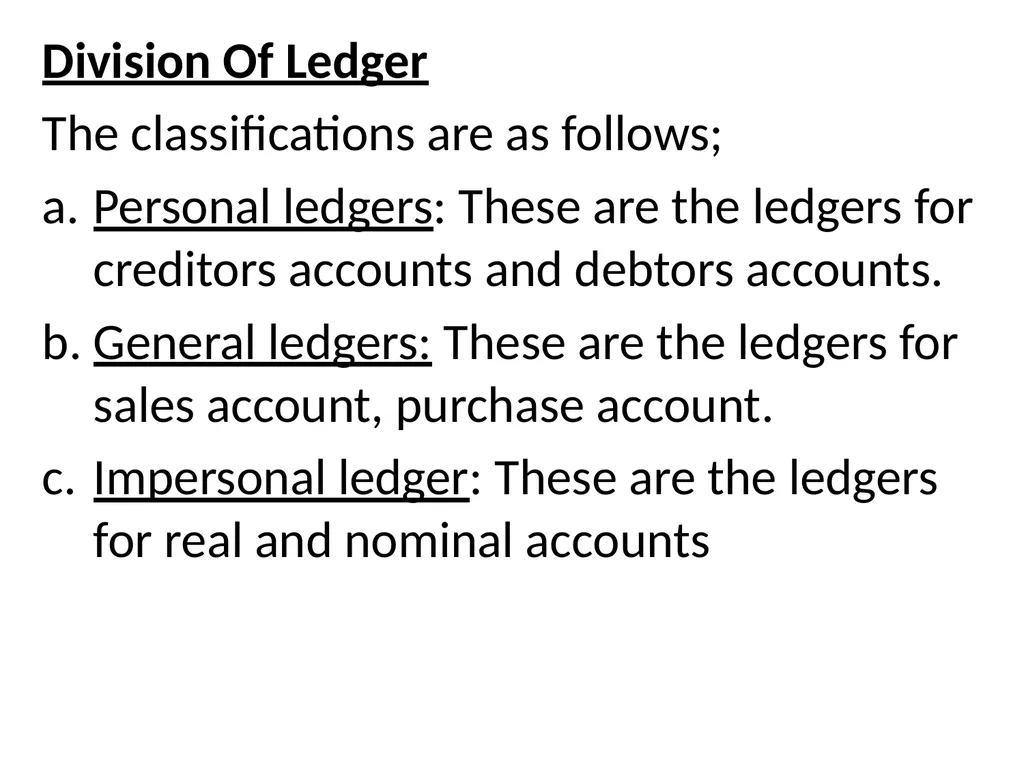 INTRODUCTION TO BOOK KEEPING AND ACCOUNTING - slide 35 of 95