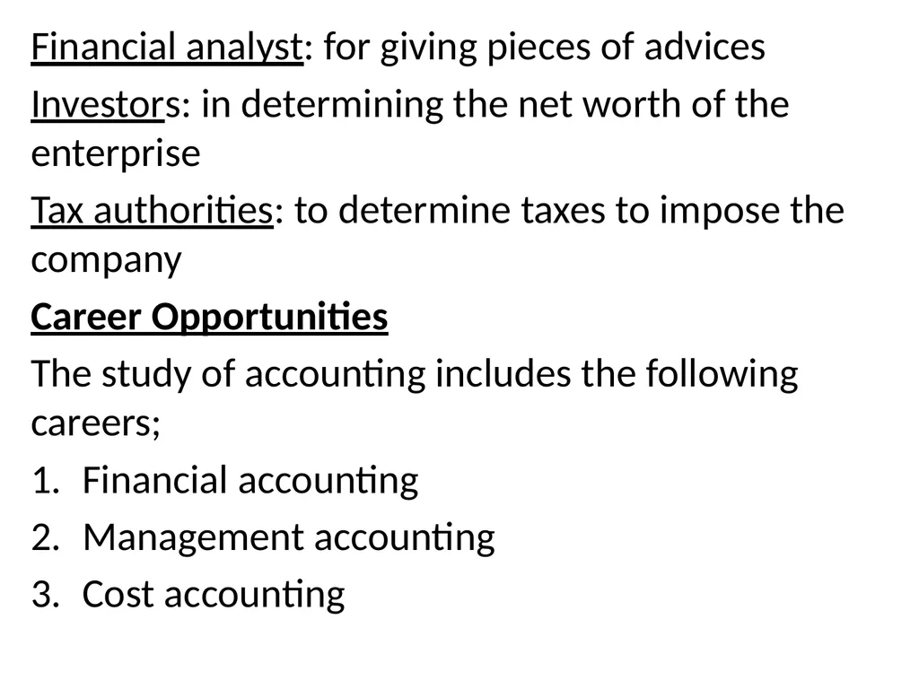 INTRODUCTION TO BOOK KEEPING AND ACCOUNTING - slide 6 of 95