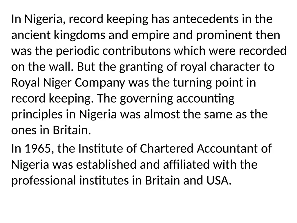 INTRODUCTION TO BOOK KEEPING AND ACCOUNTING - slide 13 of 95